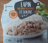 Lapin aux deux moutardes et son riz