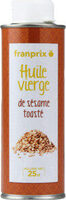 Huile vierge de sesame toaste