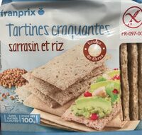 Tartines craquantes sarrasin et riz