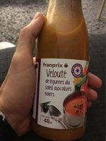 Velouté de légumes du soleil aux olives noires