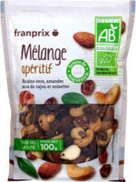 Melange bio pour aperitif sans sel ajoute