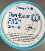 Thon Albacore entier au naturel
