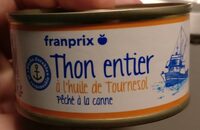 Ton entier à l'huile de tournesol (péché à la canne)