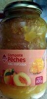 Compote de pêches avec morceaux