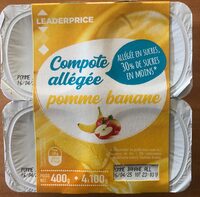 Compote allégée pomme banane