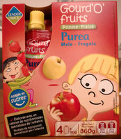 Compote Gourde Pomme-fraise, 4x90g