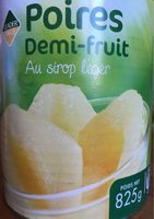 Poires demi fruit au sirop leger