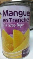 Mangues en tranches au sirop léger