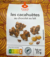 Cacahuètes enrobées de chocolat au lait
