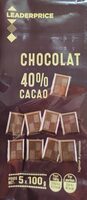 Chocolat 40% cacao