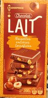 Chocolat Lait Noisettes Entières