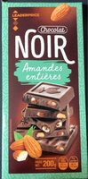 Chocolat noir amandes entières