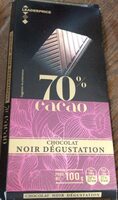 Chocolat noir degustation 70% de cacao