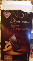 Dégustation - Chocolat Noir  aux écorces d'oranges confites