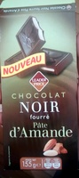 Chocolat noir fourré pâte d'Amande