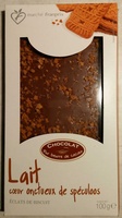 Tablette de chocolat au lait cœur onctueux de spéculoos