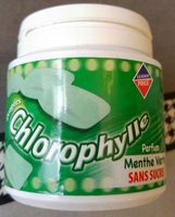 Chewing gum chlorophylle