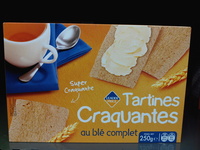 Tartines craquantes au blé complet
