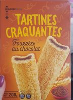 Tartine craquantes fourrées au chocolat