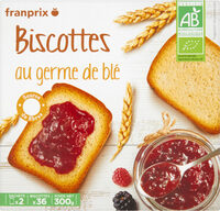 Biscotte germe de ble bio