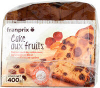 Cake aux fruits quali déjà tranché