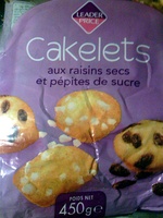 Cakelets aux raisins secs et pépites de sucre