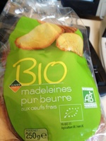 Madeleines Pur Beurre Bio aux Œufs Frais