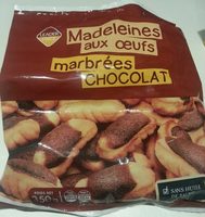 Madeleines aux oeufs marbrées chocolat