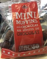 Mini muffin goût chocolat aux pépites de chocolat