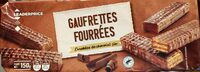 Gaufrettes fourrées enrobées de chocolat fin