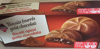 Biscuits fourrés goût chocolat