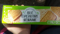 Biscuits blé épeautre sésame