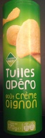 Tuiles apéro goût crème oignon