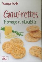 Gaufrettes fromage et ciboulette