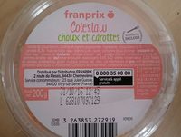 Coleslaw choux et carottes