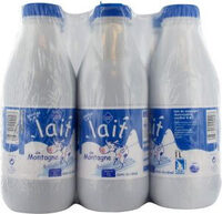 Lait demi écrémé de montagne Bouteille 6x1L