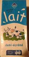 Lait demi-écrémé stérilisé UHT