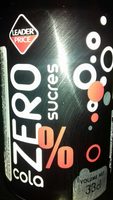 Leader Price Cola (diet) - Zero Sucres