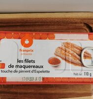 Filet de maquereaux - touche de piment d’Espelette