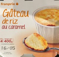 Gateau riz caramel