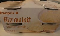 Franprix riz au lait saveur vanille