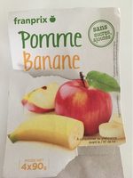 Puree pomme banane sans sucre ajouté