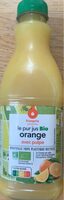 Le pur jus bio orange avec pulpe