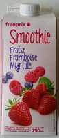 Smoothie Fraise Framboise Myrtille