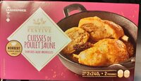 Cuisses de poulet jaune farcies aux morilles