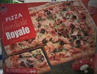 Pizza familiale royale cuite sur pierre