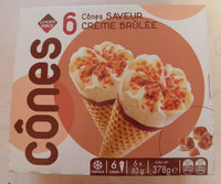 Cônes Saveur Crème brûlée