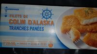 Filets de colin d'alaska tranchés panées