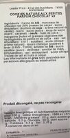 Cookies nature aux pepites parfum chocolat