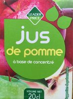 Jus de pomme à base concentré